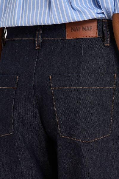 Women's Raw Denim High-Waist Barrel Jeans