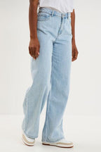 Women's High-Waist Extra Wide Leg Triple Stone Jeans