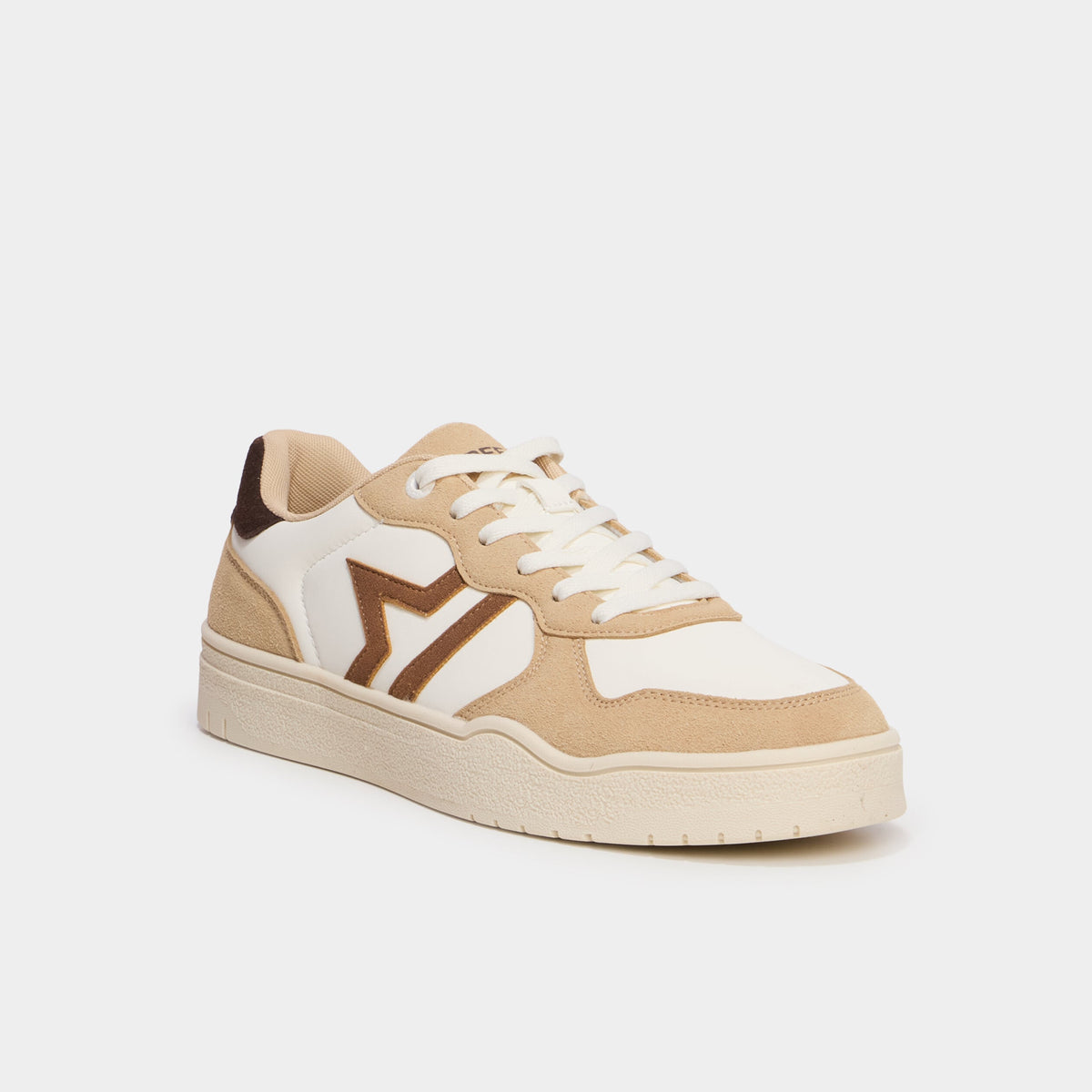 Baskets à lacets avec semelle épaisse gris homme - 5