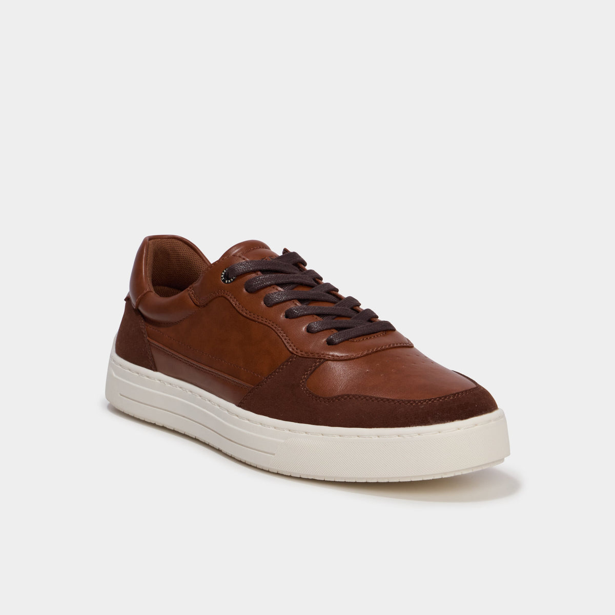 Baskets à lacets bi-matières noir homme - 3