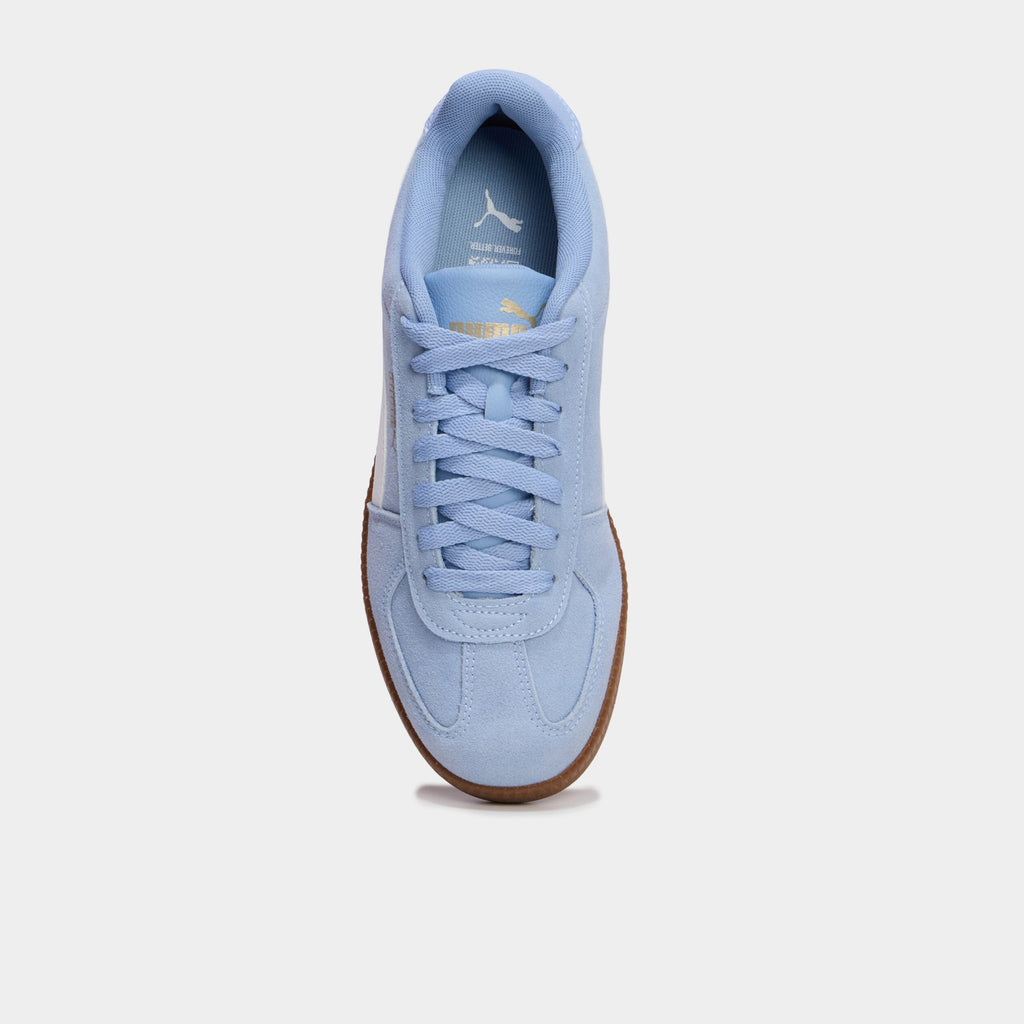 Baskets à lacets effet suédine Puma bleu pastel femme - 2