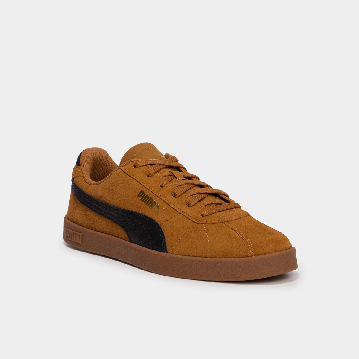 Baskets à lacets en cuir Puma Club II gris foncé homme - 3