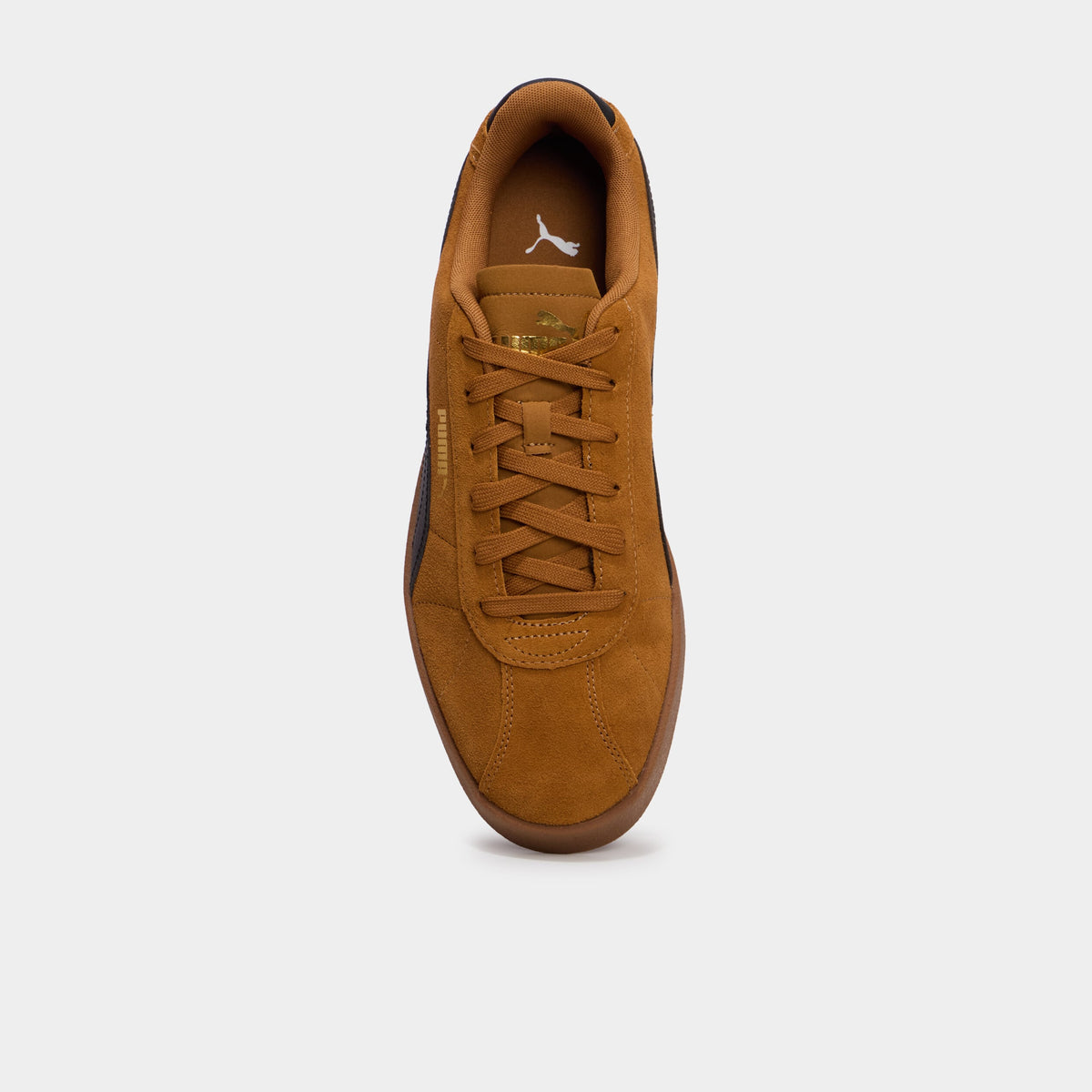 Baskets à lacets en cuir Puma Club II gris foncé homme - 4