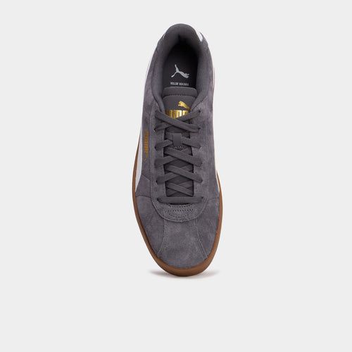 Baskets à lacets en cuir Puma Club II gris foncé homme - 2