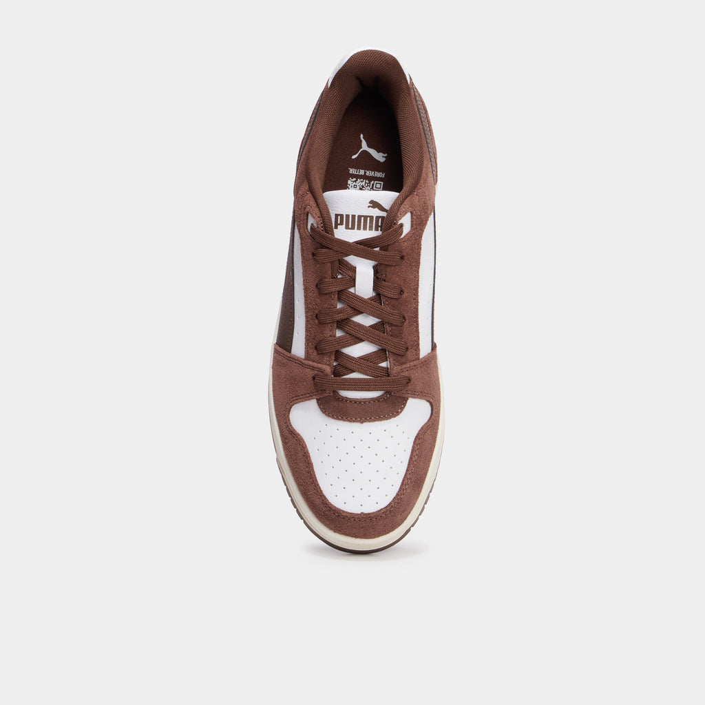 Baskets à lacets en cuir Puma Slam SD marron homme - 2