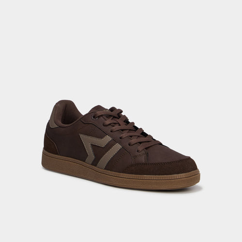 Baskets à lacets marron homme - 1