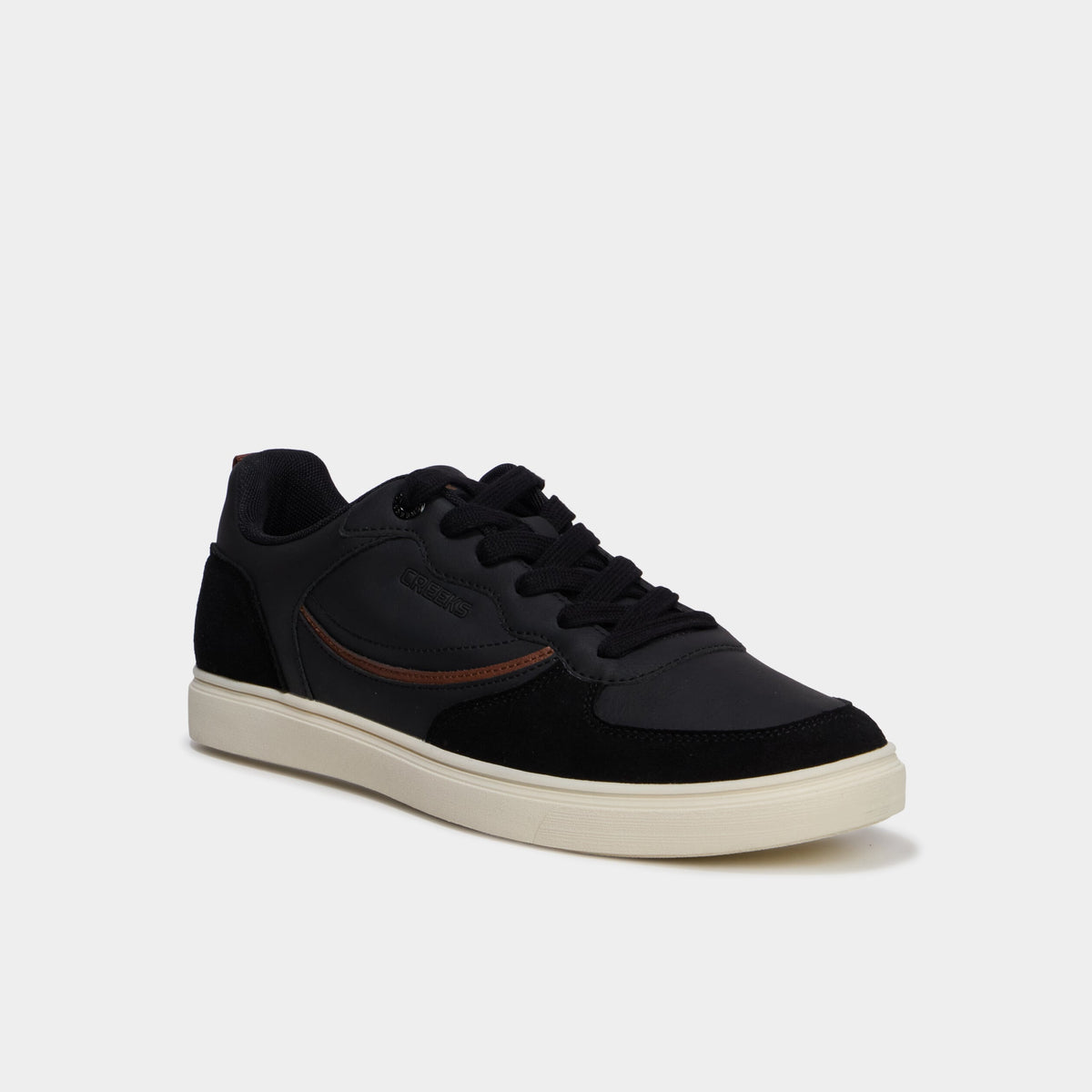 Baskets à lacets noir homme - 1