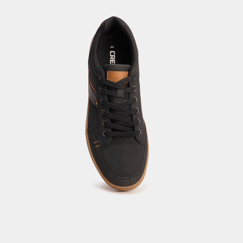 Baskets à lacets noir homme - 2