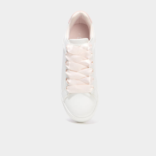 Baskets basses semelles épaisses blanc femme - 2