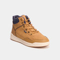 Baskets montantes avec lacets marron clair homme - 1