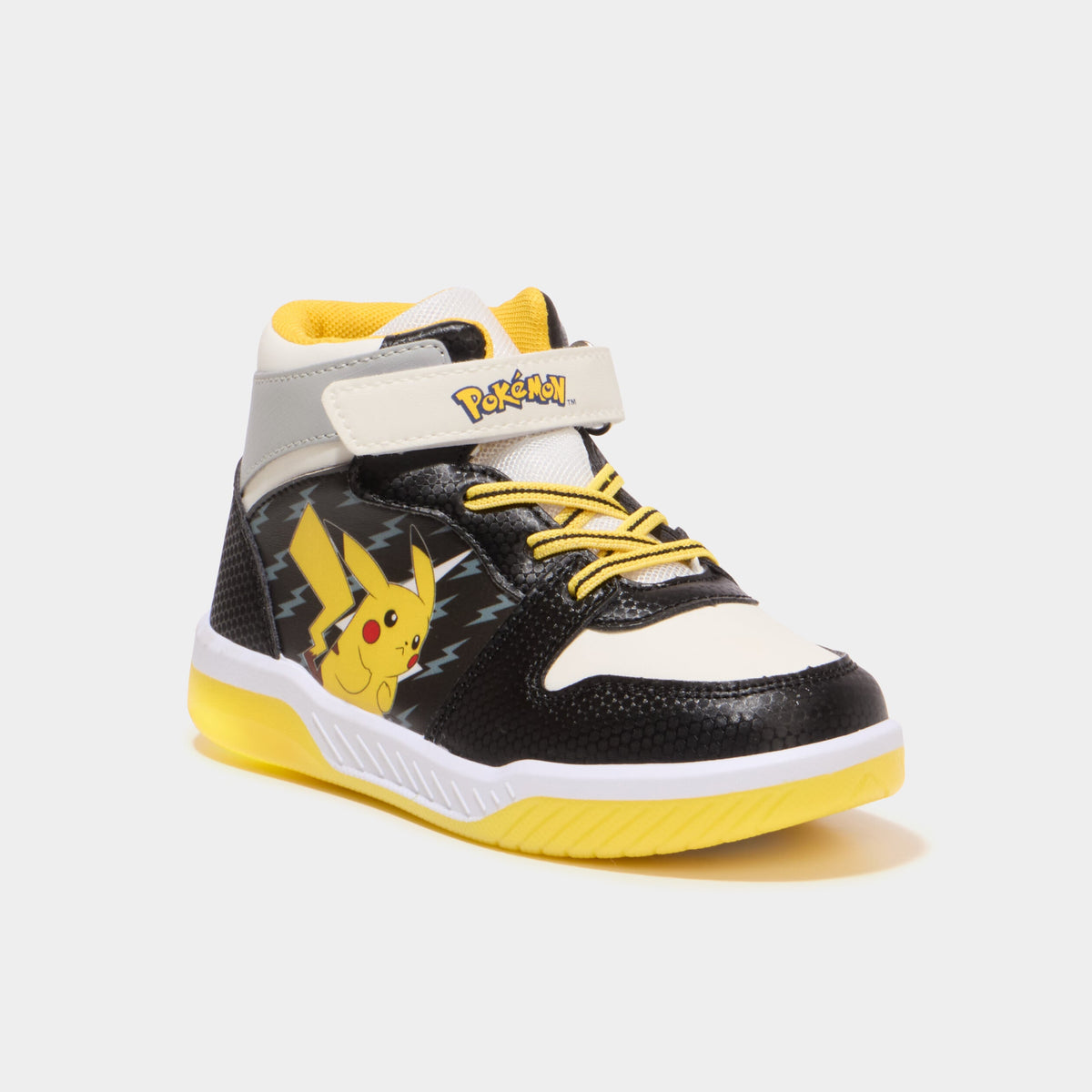 Baskets montantes lumineuses Pikachu noir garçon - 1