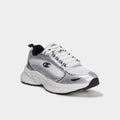 Baskets running à lacets Champion gris argent femme - 1