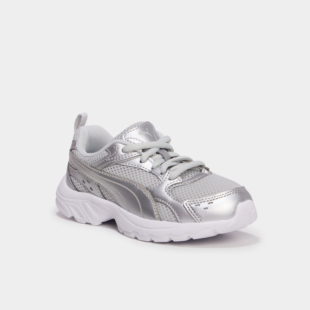 Baskets running à lacets Puma Milenio gris argent fille - 1