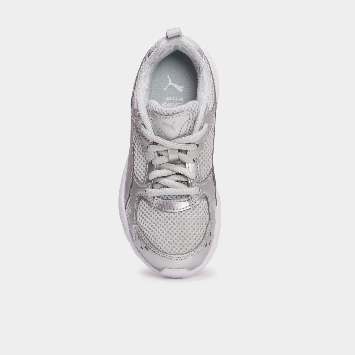 Baskets running à lacets Puma Milenio gris argent fille - 2