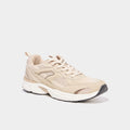 Baskets running à lacets sable homme - 1