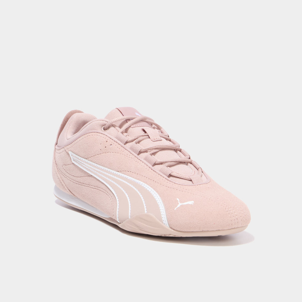 Baskets running cuir Puma Catch SD vieux rose femme - 1