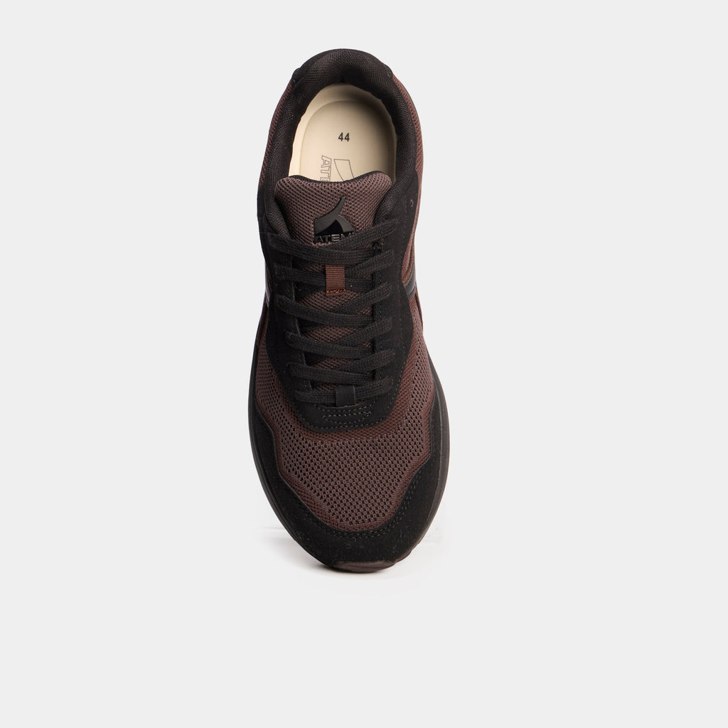 Baskets running de sport à lacets noir homme - 4