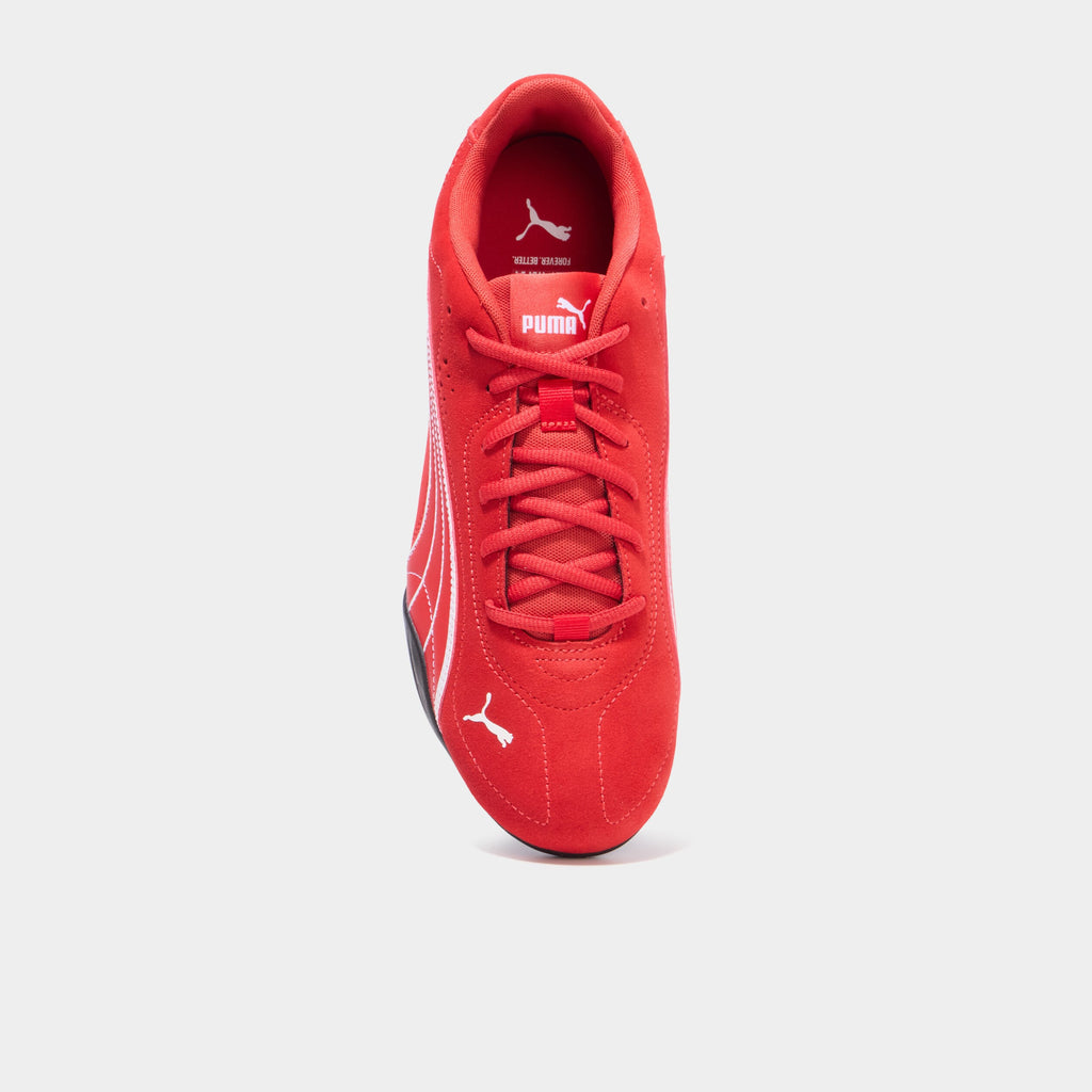 Baskets running en cuir Puma Catch SD rouge homme - 2