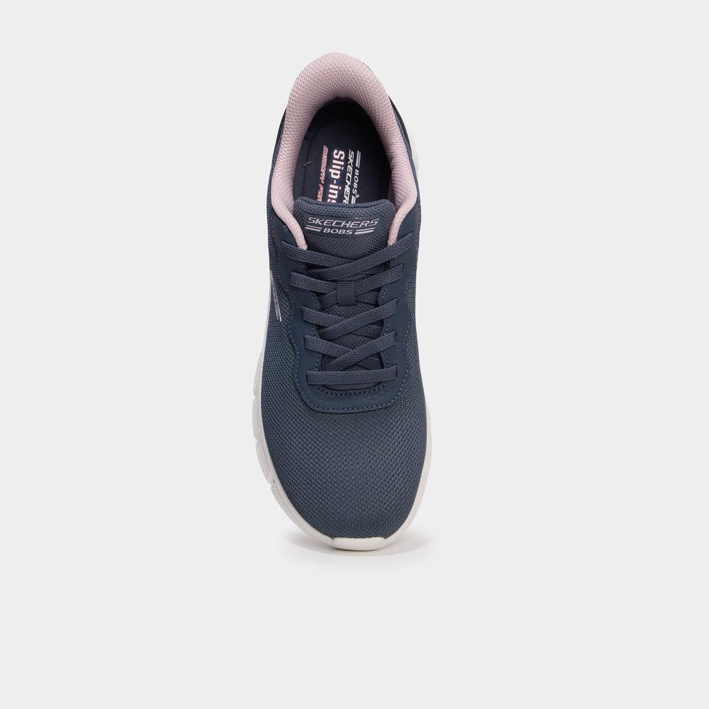 Baskets running lacets élastiqués Bobs gris femme - 2