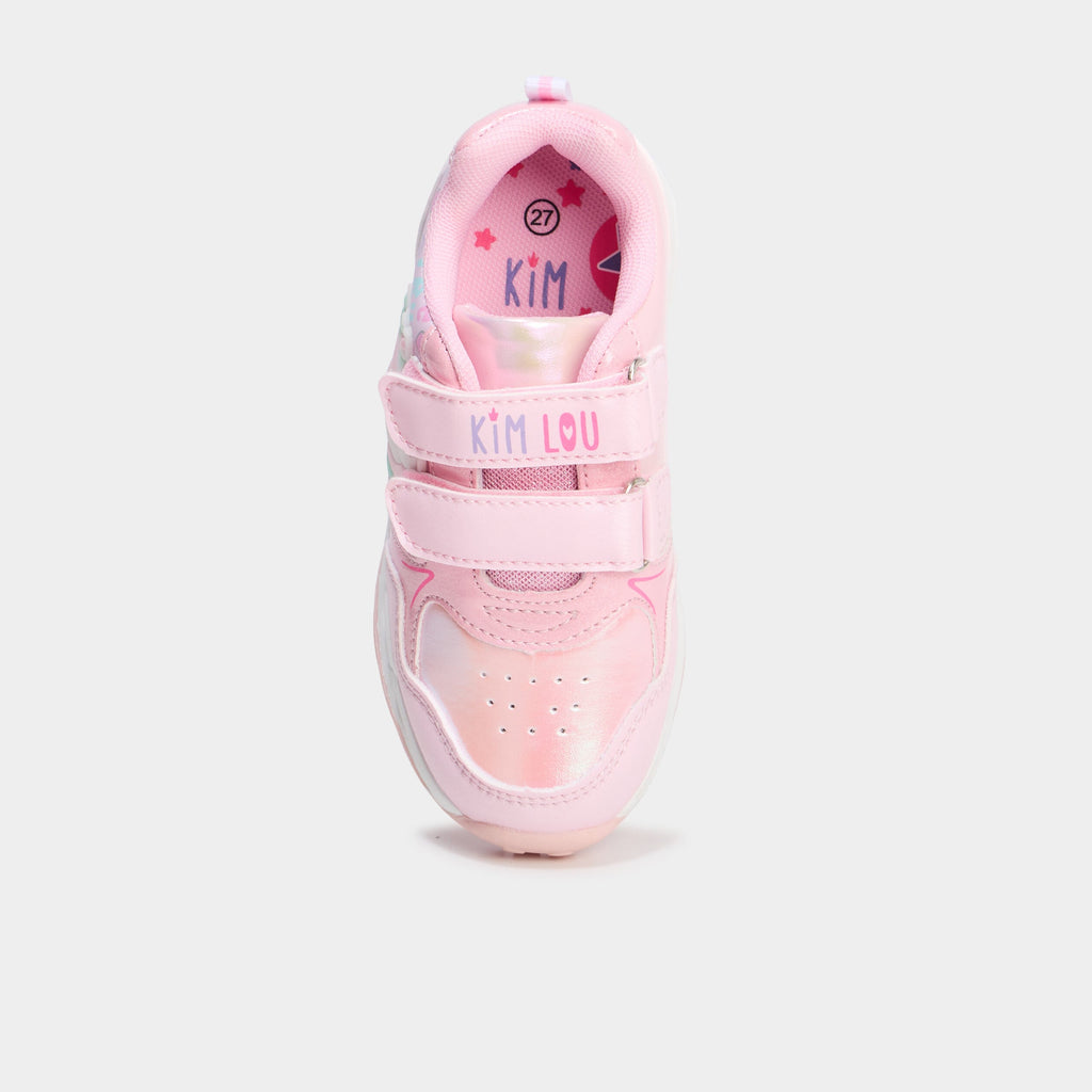 Baskets running lumineuses rose fille - 2