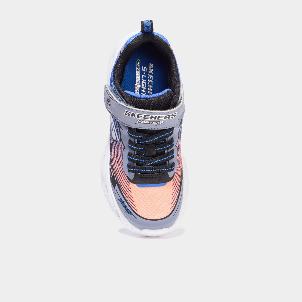 Baskets running semelles lumineuses orange fluo garçon - 2