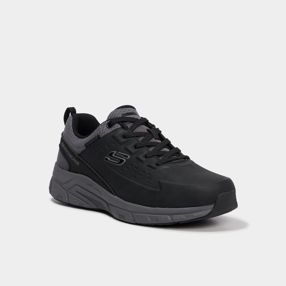 Baskets running waterproof Skechers noir homme - 1