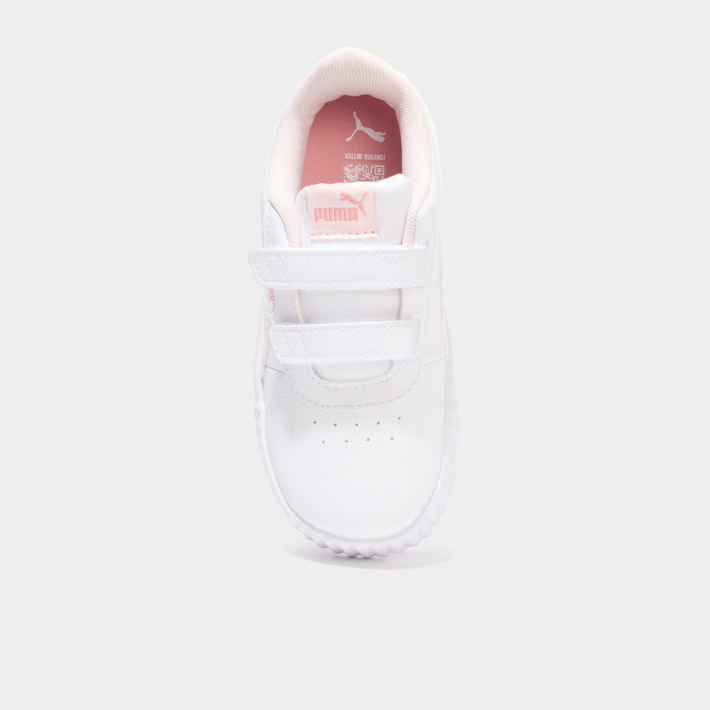 Baskets scratchs Puma Carina 3.0 Floral rose clair fille - 2