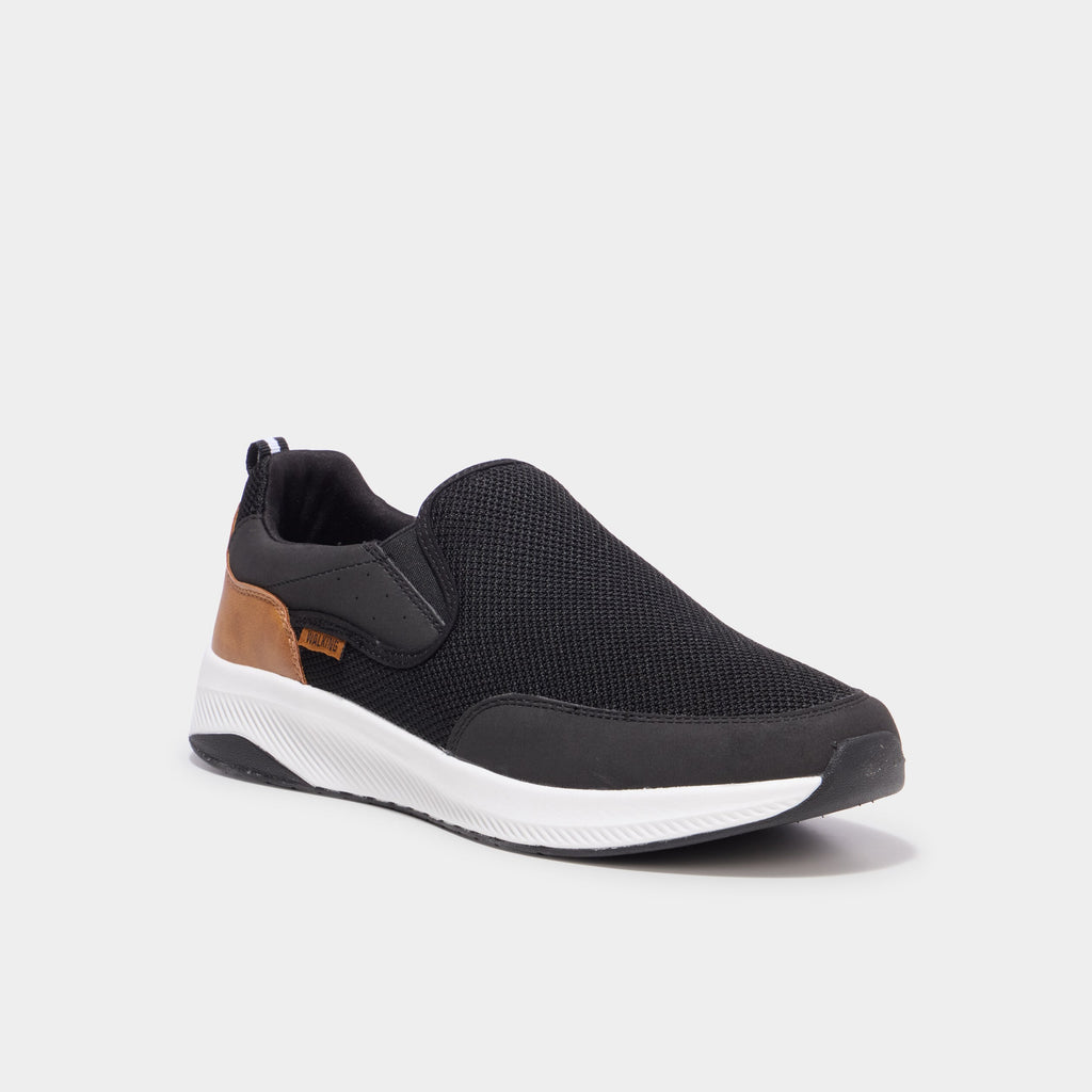 Baskets semelles épaisses noir homme - 1