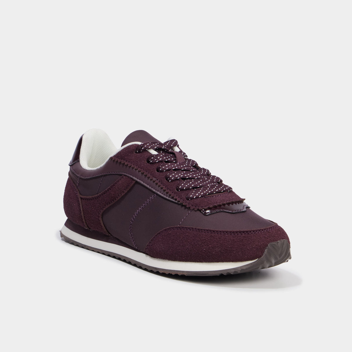 Baskets suédine à lacets rose femme - 7