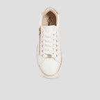 Baskets tennis basses fermeture zippée blanc femme - 2