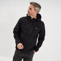 Blouson déperlant fourré à capuche noir homme - 1