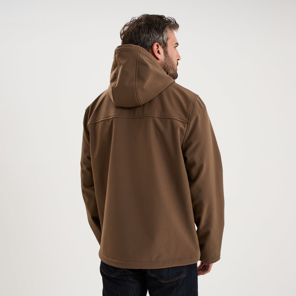 Blouson déperlant fourré à capuche noir homme - 4