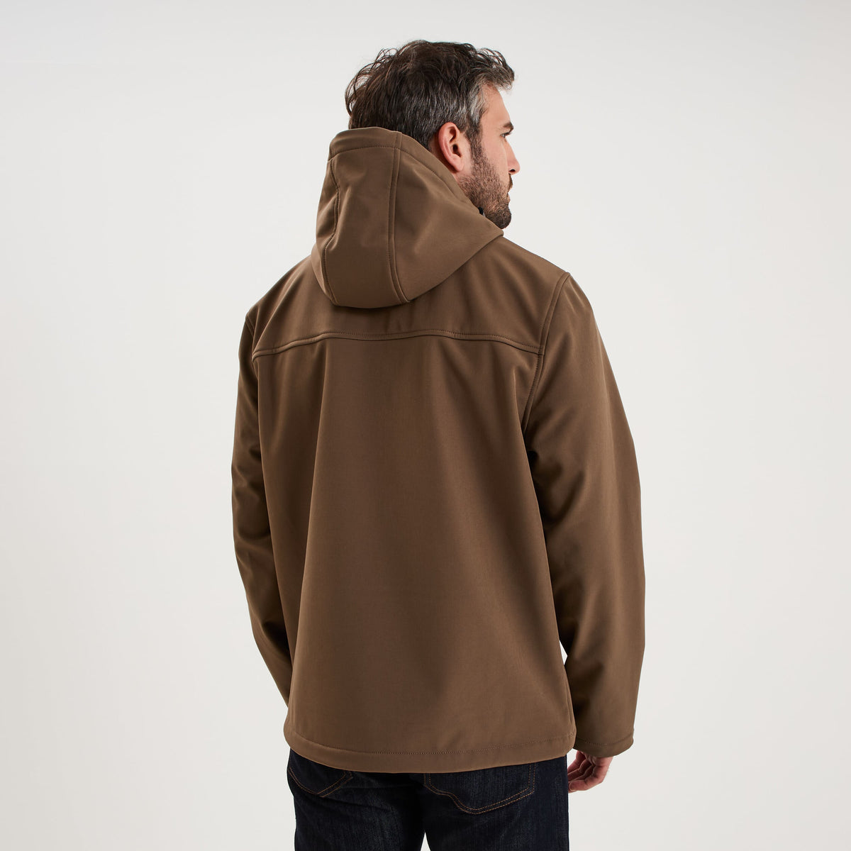 Blouson déperlant fourré à capuche noir homme - 4