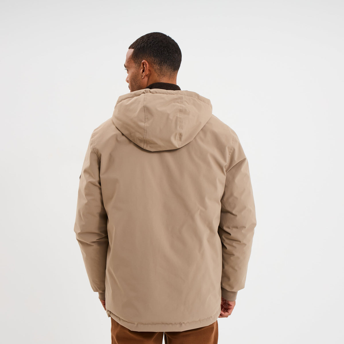 Blouson réversible à capuche zippé beige homme - 10
