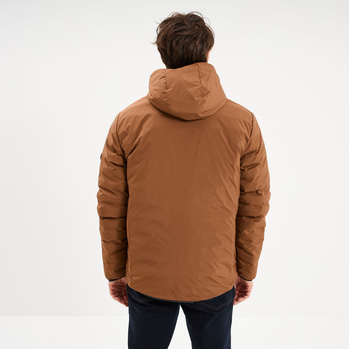 Blouson réversible coupe-vent déperlant marron homme - 2