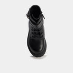 Boots à boucles et lacets noir fille - 2