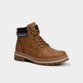 Boots à lacets avec semelle crantée marron clair homme - 1