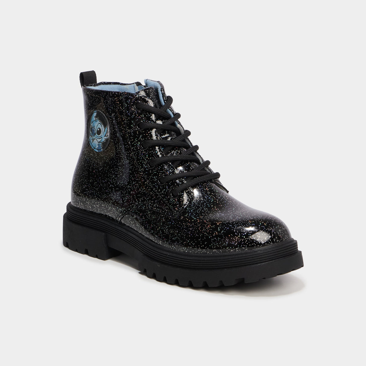 Boots à paillettes Stitch noir fille - 1