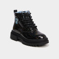 Boots à paillettes Stitch noir fille - 1