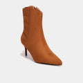 Boots à talons aiguilles marron femme - 1