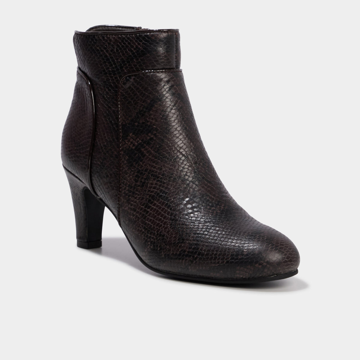 Boots à talons bout amande multicolore femme - 1