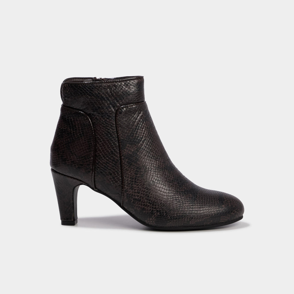 Boots à talons bout amande multicolore femme - 2