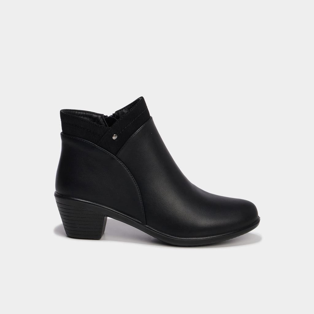 Boots à talons confort noir femme - 2