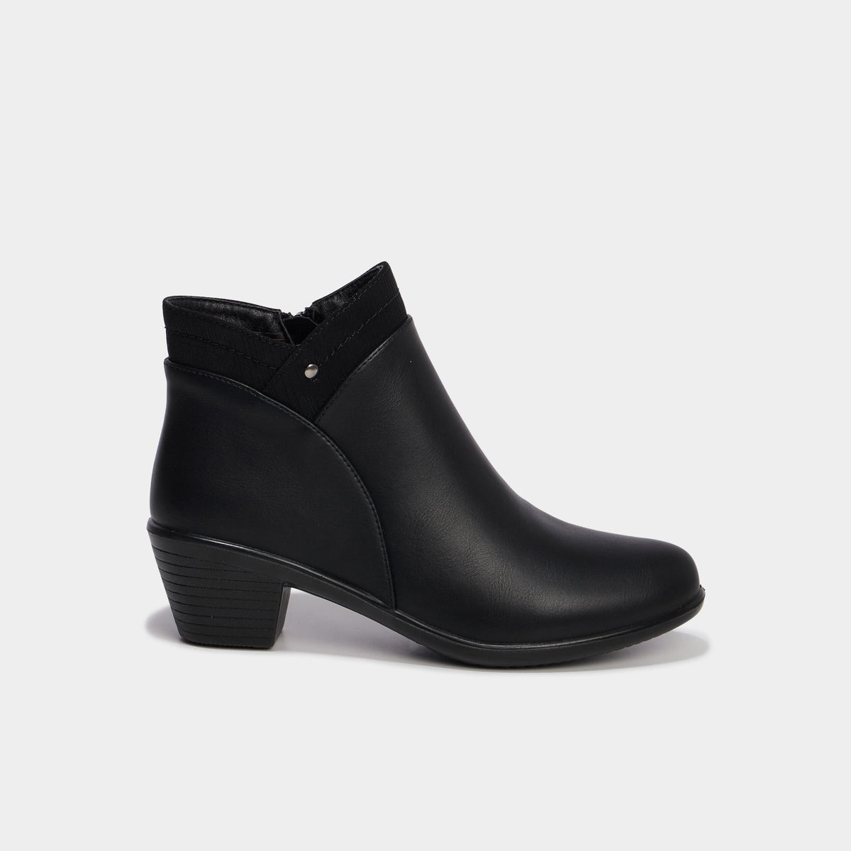 Boots à talons confort noir femme - 2