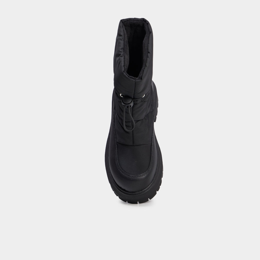 Boots avec lien à coulisse noir fille - 2