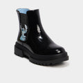 Boots chelsea vernies Stitch noir fille - 1