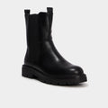 Boots chelsea zippées noir femme - 1