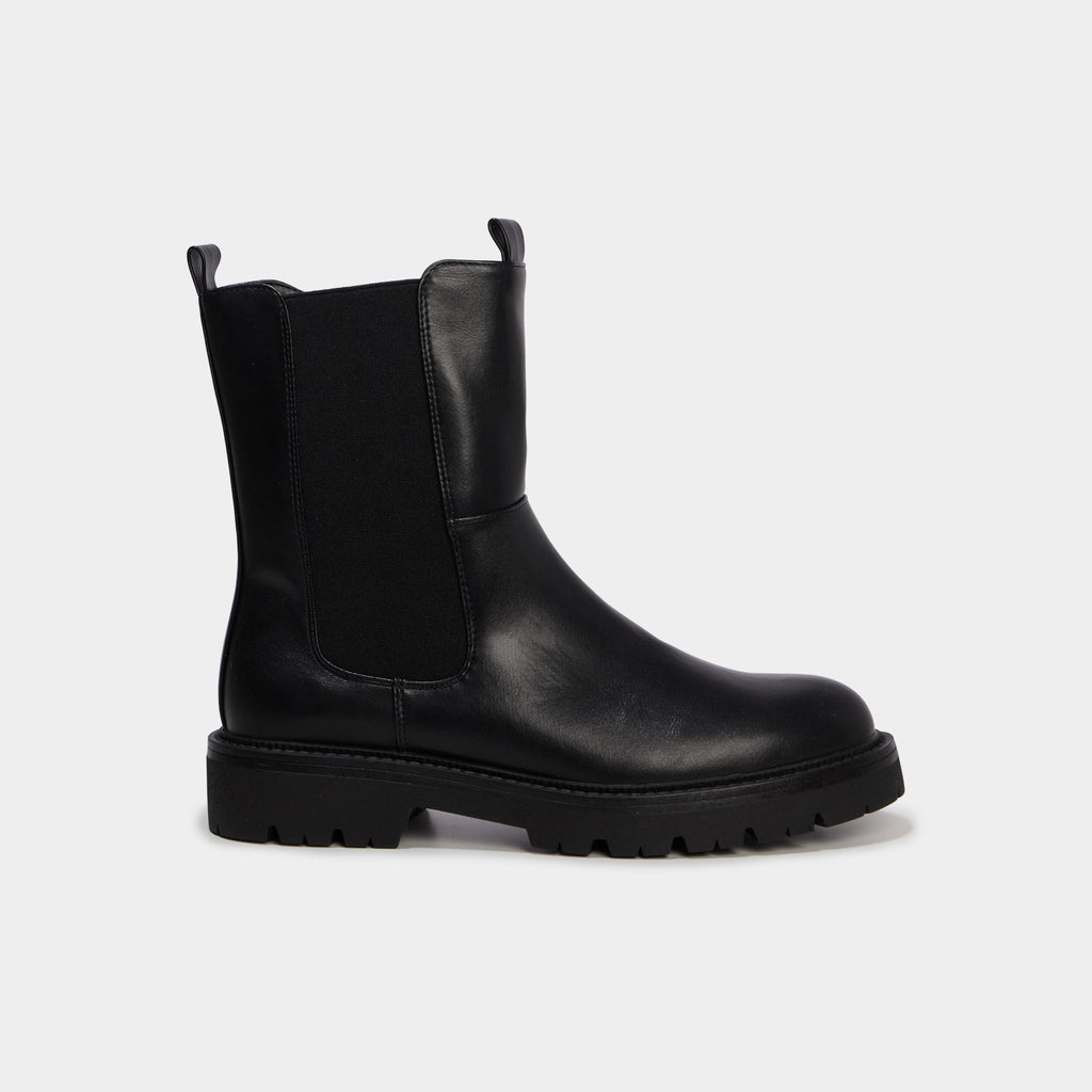 Boots chelsea zippées noir femme - 2