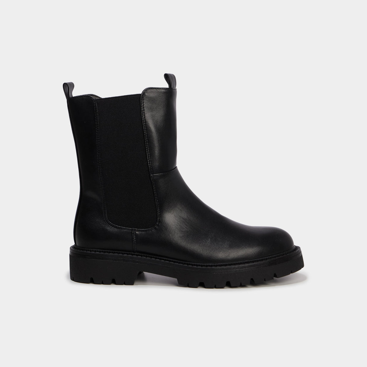 Boots chelsea zippées noir femme - 2