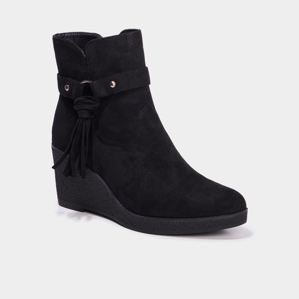 Boots compensées vert kaki femme - 3